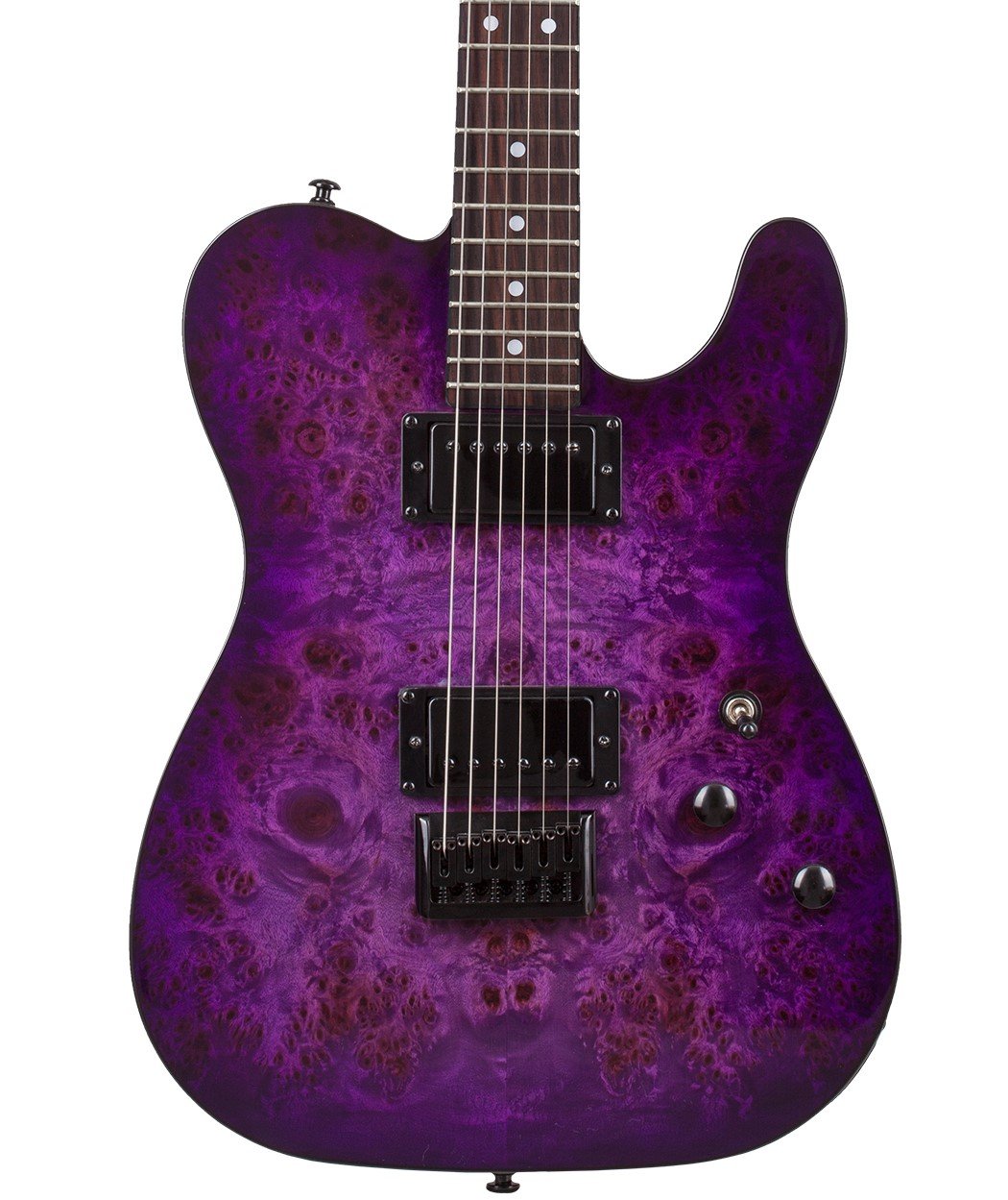 Schecter PT Standard Electric Guitar in Purple Burst Burl